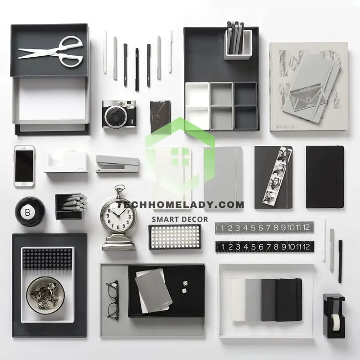 NEW! Poppin Dark Gray Desk Accessories | Cool and Modern Office Supplies  #workhappy | Modern office supplies, Office desk designs, Grey desk